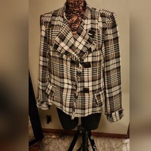 Christopher & Banks tweed jacket. Sz XL (FITS A 14 AND 16)
